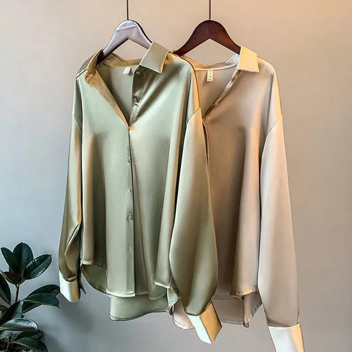 Blusa de satén "Dora"